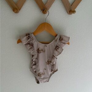 Kate Quinn HTF Swan Print Swimsuit